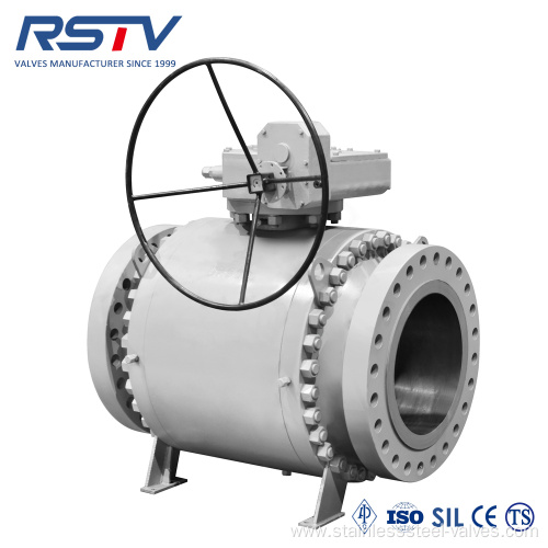 API6D Stainless Steel Trunnion Mounted Flanged Ball Valve